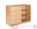 Kombinierter Halbschrank