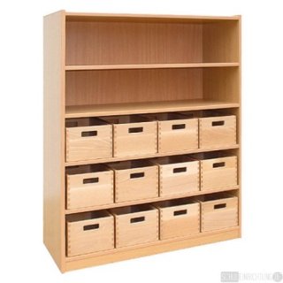Materialschrank, 12 Einschbe, Hhe 123cm