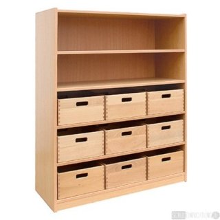 Materialschrank, 9 Einschbe, Hhe 123cm